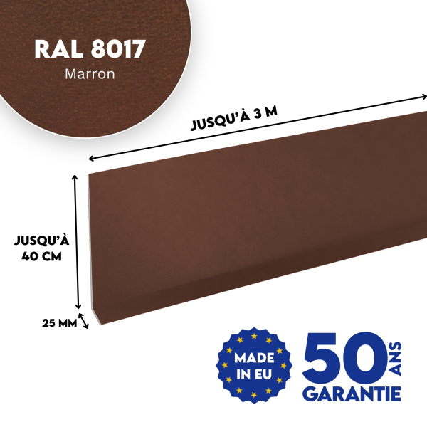 Habillage de rive Marron mat - 2