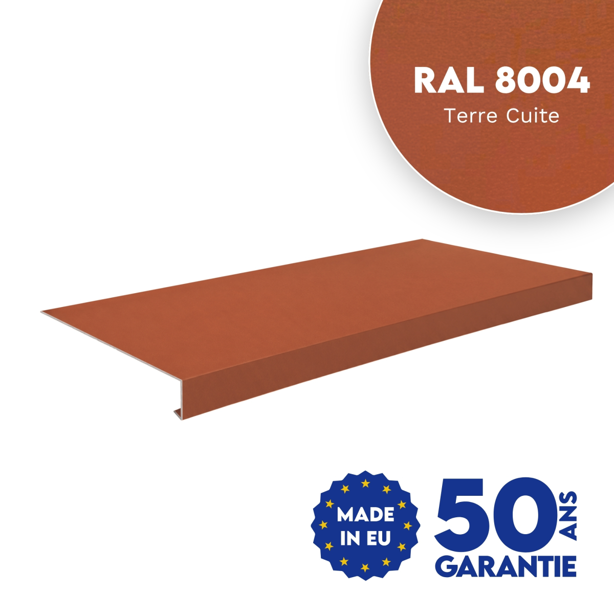 Appui de fenêtre Terre Cuite mat