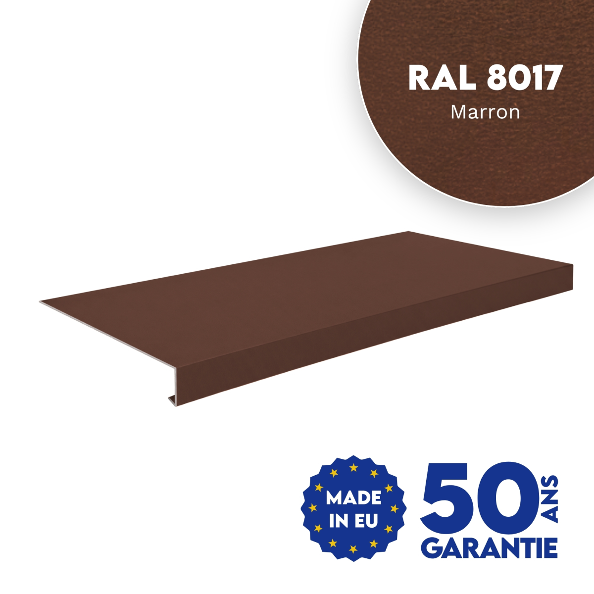 Appui de fenêtre Marron mat