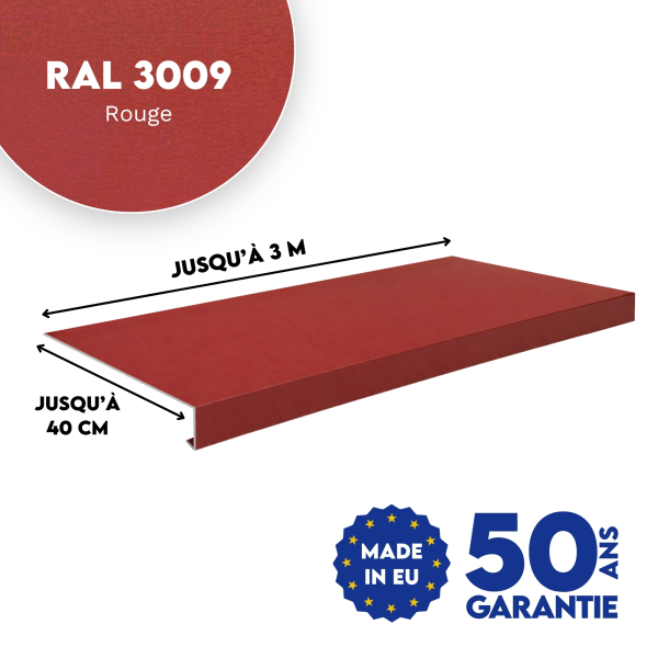 Appui de fenêtre Rouge mat - 2