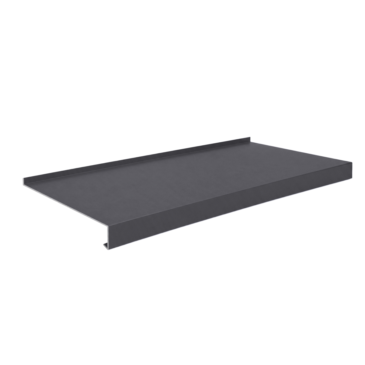 Appui de fenêtre avec rebord Gris Graphite mat
