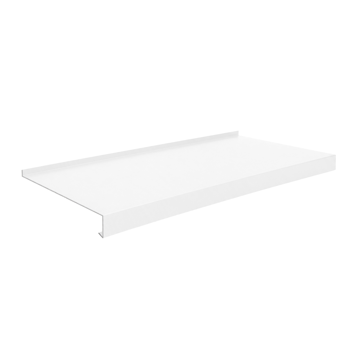 Appui de fenêtre avec rebord Blanc brillant