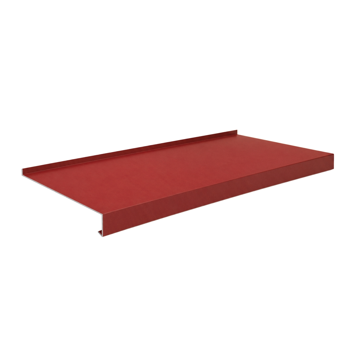 Appui de fenêtre avec rebord Rouge mat