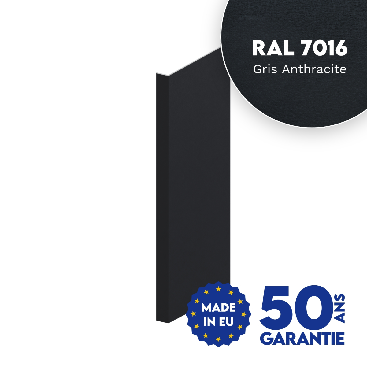 Habillage de tableau Gris Anthracite mat