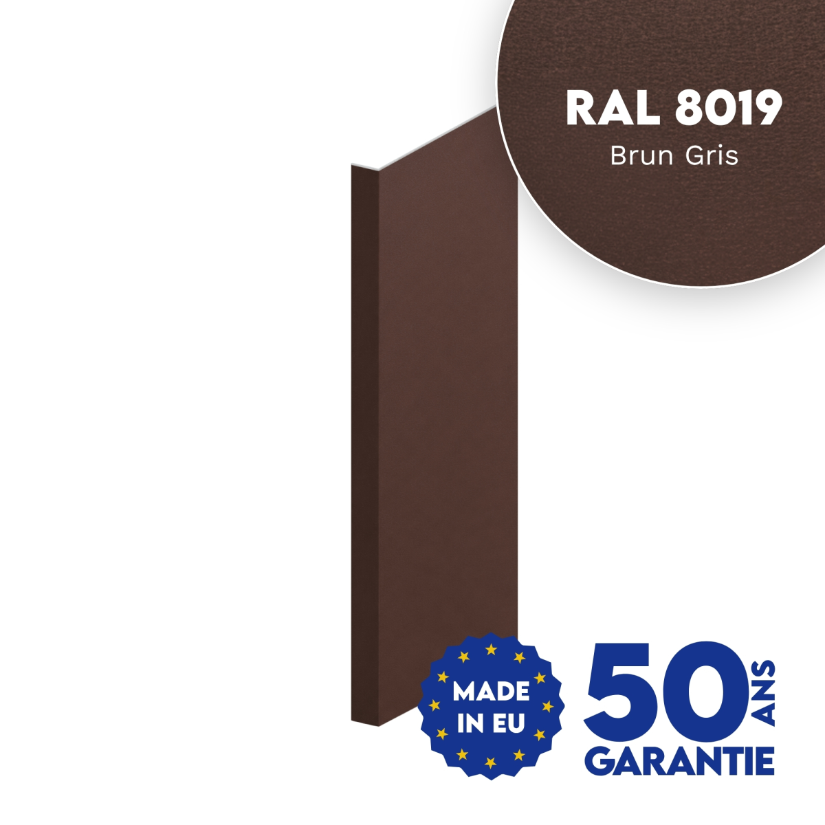 Habillage de tableau Brun Gris mat