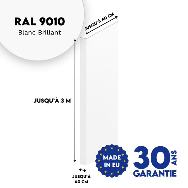 Habillage de tableau Blanc brillant - 2