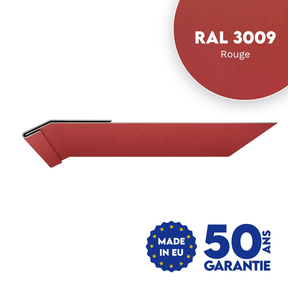 Habillage de linteau Rouge mat