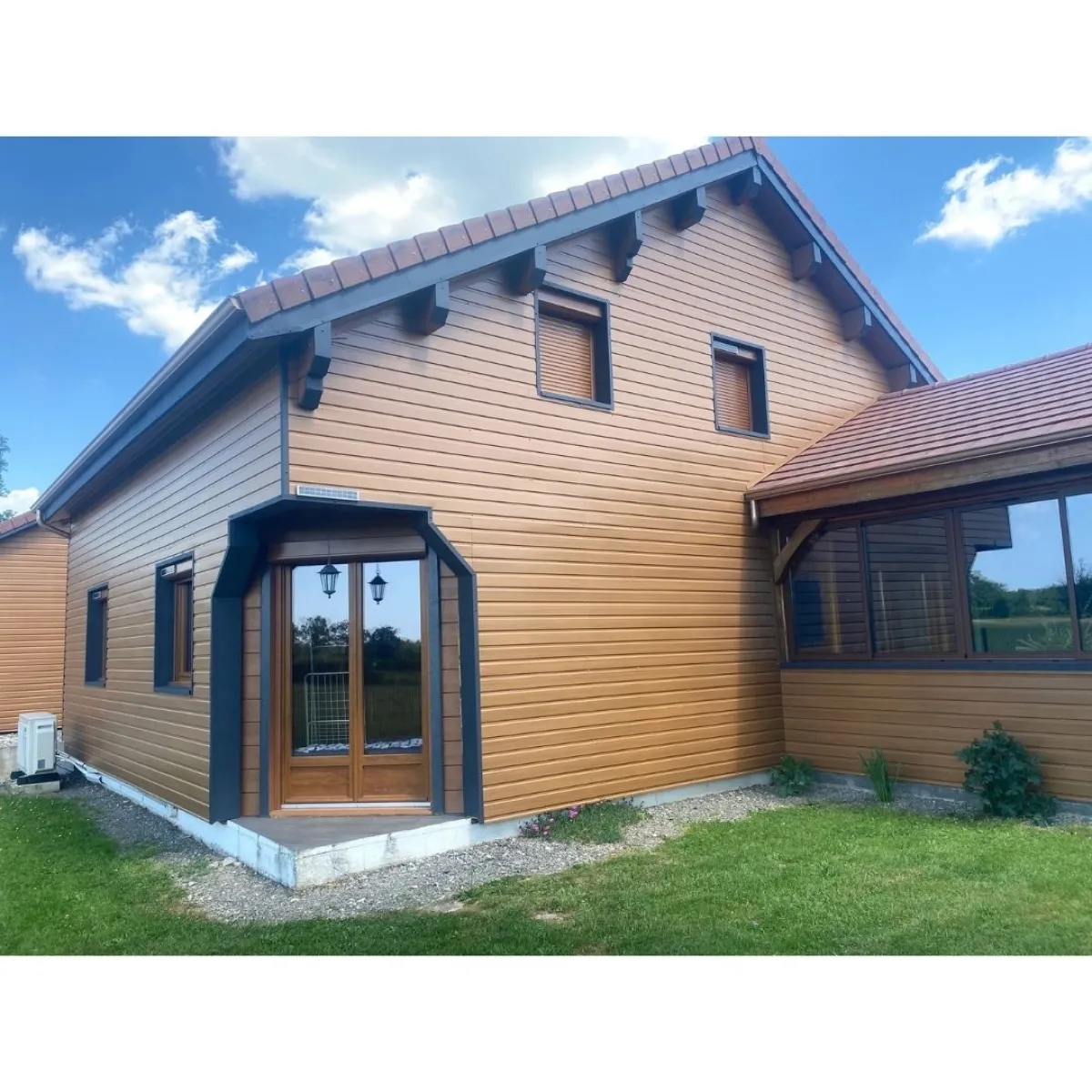 Tôle de Bardage Vario Chêne Clair 3D