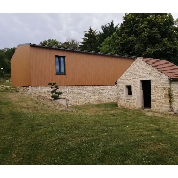 Tôle de Bardage Vario Chêne Clair 3D - 6