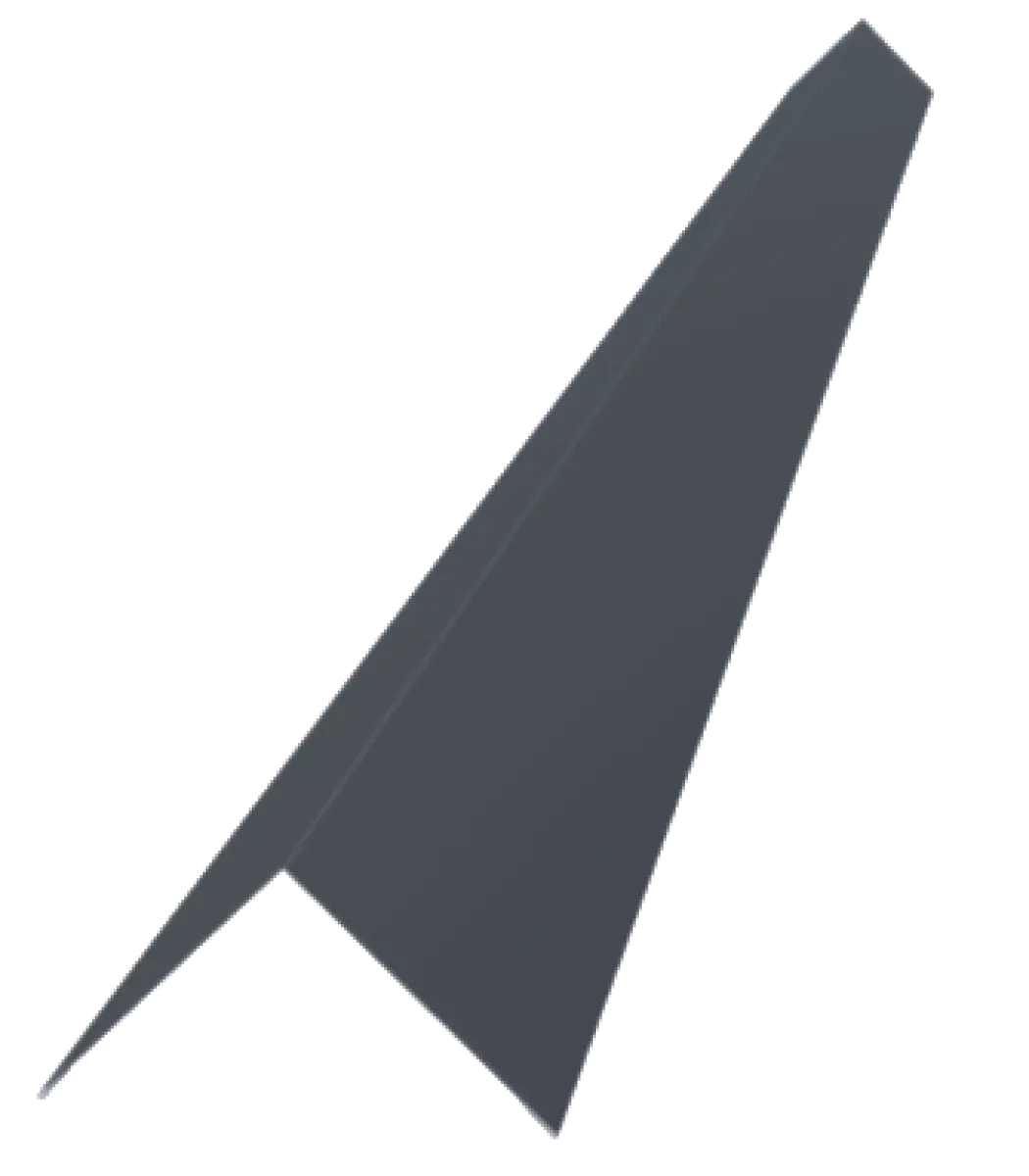 Cornière d'angle en acier Gris Graphite Mat