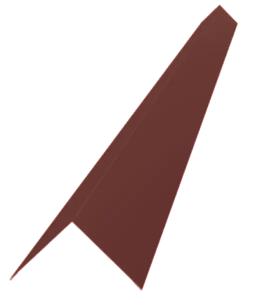 Profil d'angle extérieur pour tôle de bardage Rouge Mat