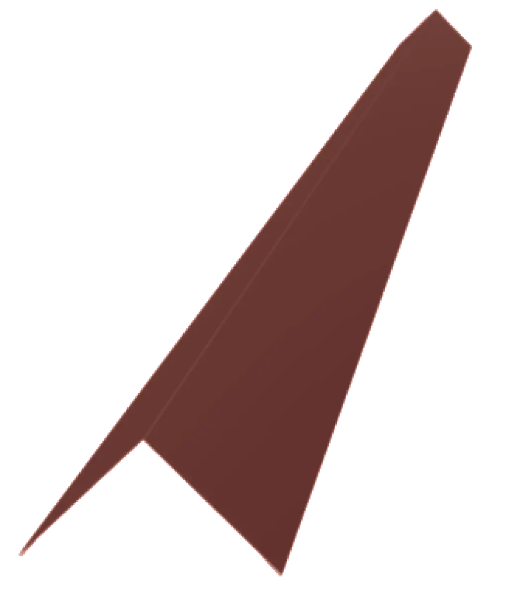 Cornière d'angle en acier Rouge Mat