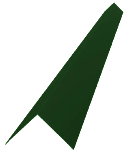 Profil d'angle extérieur pour tôle de bardage Vert Mat