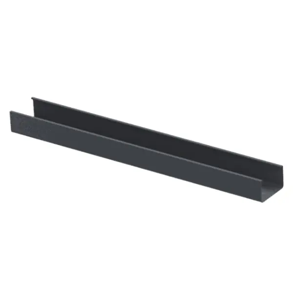 Gouttière rectangulaire Quattro Gris Graphite Mat