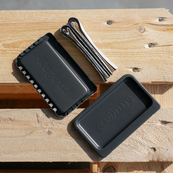 Fond de gouttière rectangulaire Quattro Gris Graphite Mat - Lot de 2 - 2