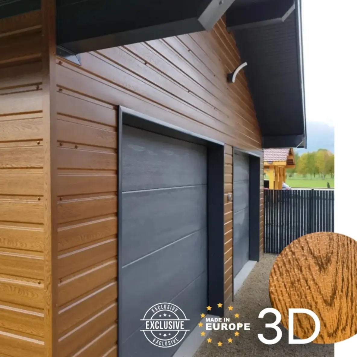 Tôle de bardage imitation Bois Premium