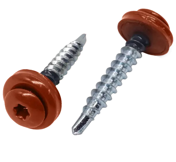 Vis autoperceuses à embout Torx Terre Cuite avec rondelle d'étanchéité - 1