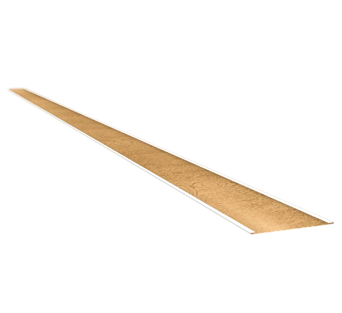 Jonction de bardage plate bois chêne clair