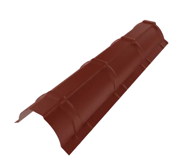 Faitière demi-ronde Rouge mat - 1