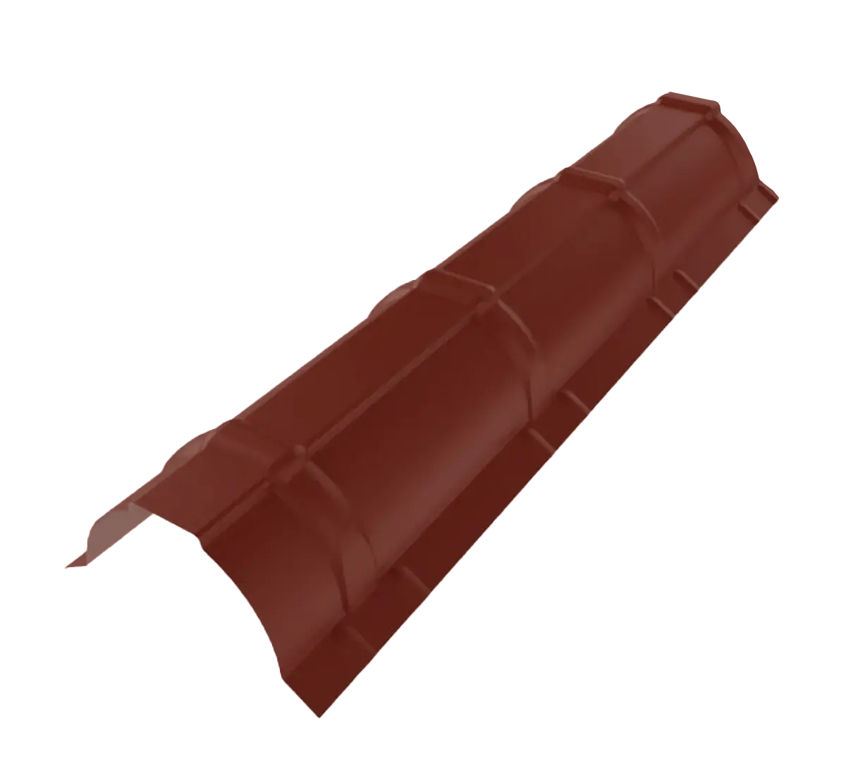 Faitière demi-ronde Rouge mat