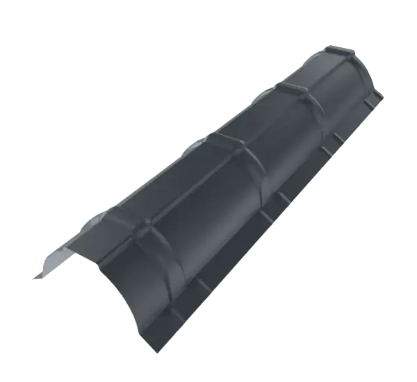 Faitière demi-ronde Gris Anthracite mat - 1