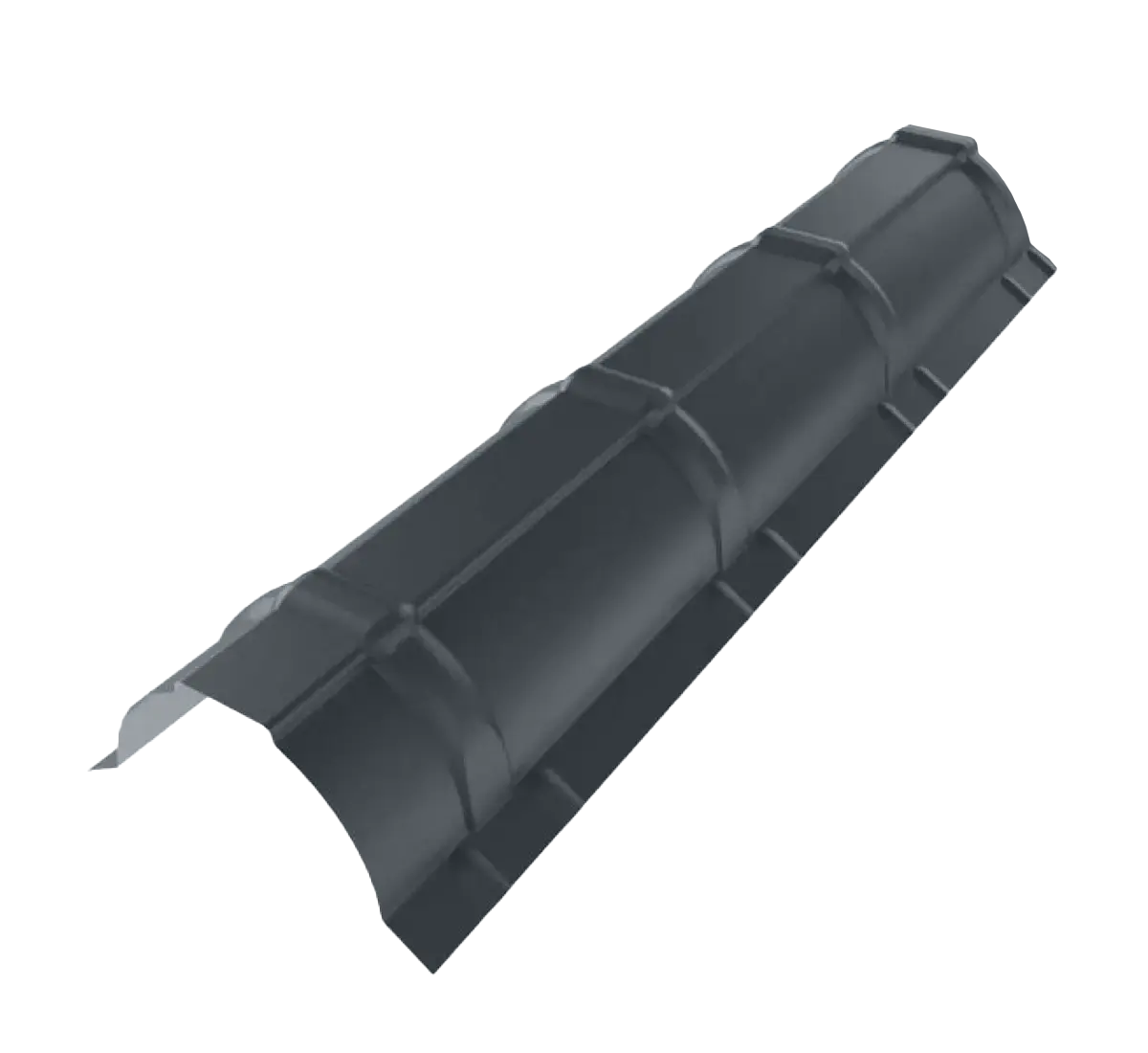 Faitière demi-ronde Gris Anthracite mat
