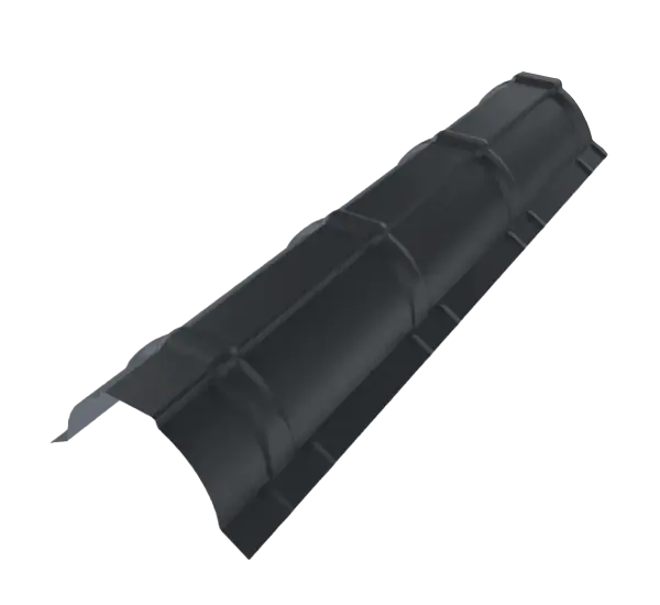 Faitière demi-ronde Gris Graphite mat - 1