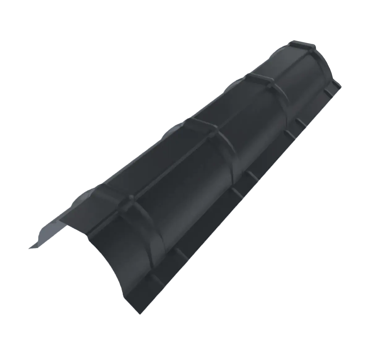 Faitière demi-ronde Gris Graphite mat