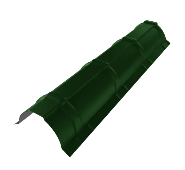 Faitiere demi-ronde Vert mat - 1