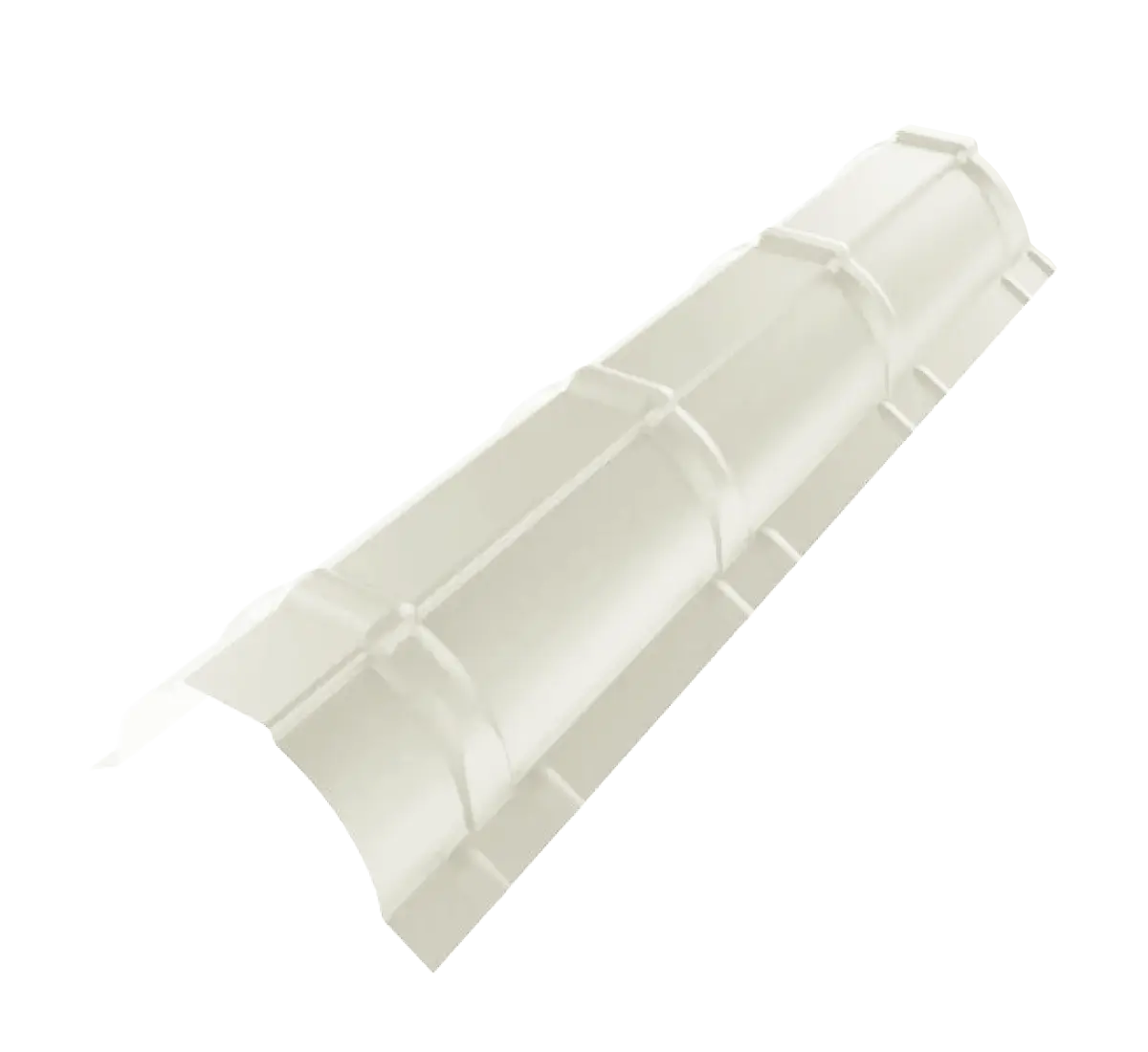 Faitiere demi-ronde Blanc brillant