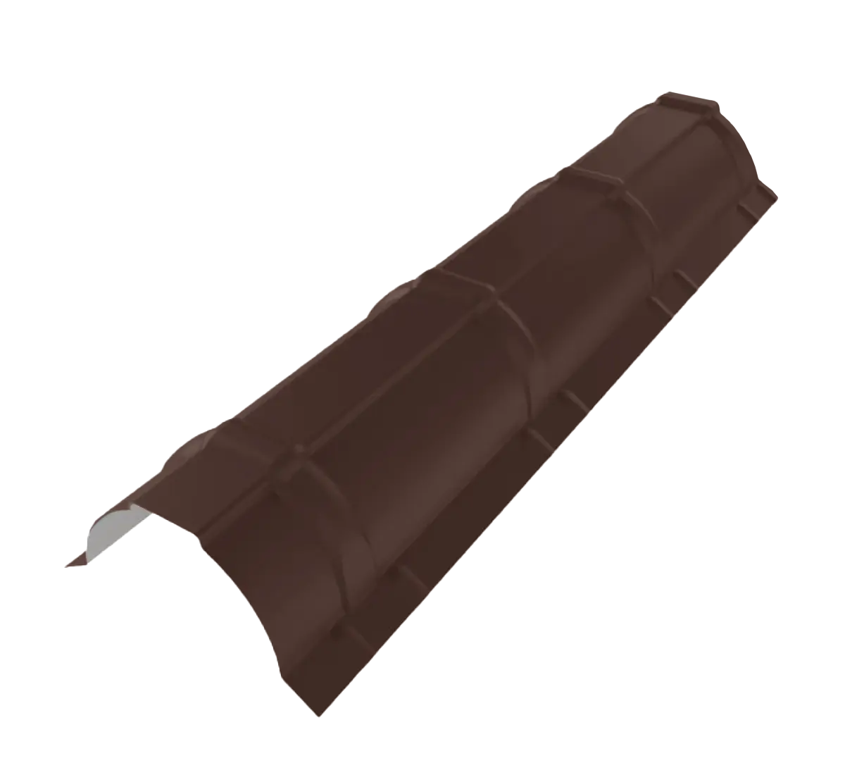 Faitière demi-ronde Marron Mat