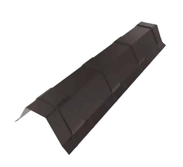 Faitière Bac Acier Brun Gris Mat