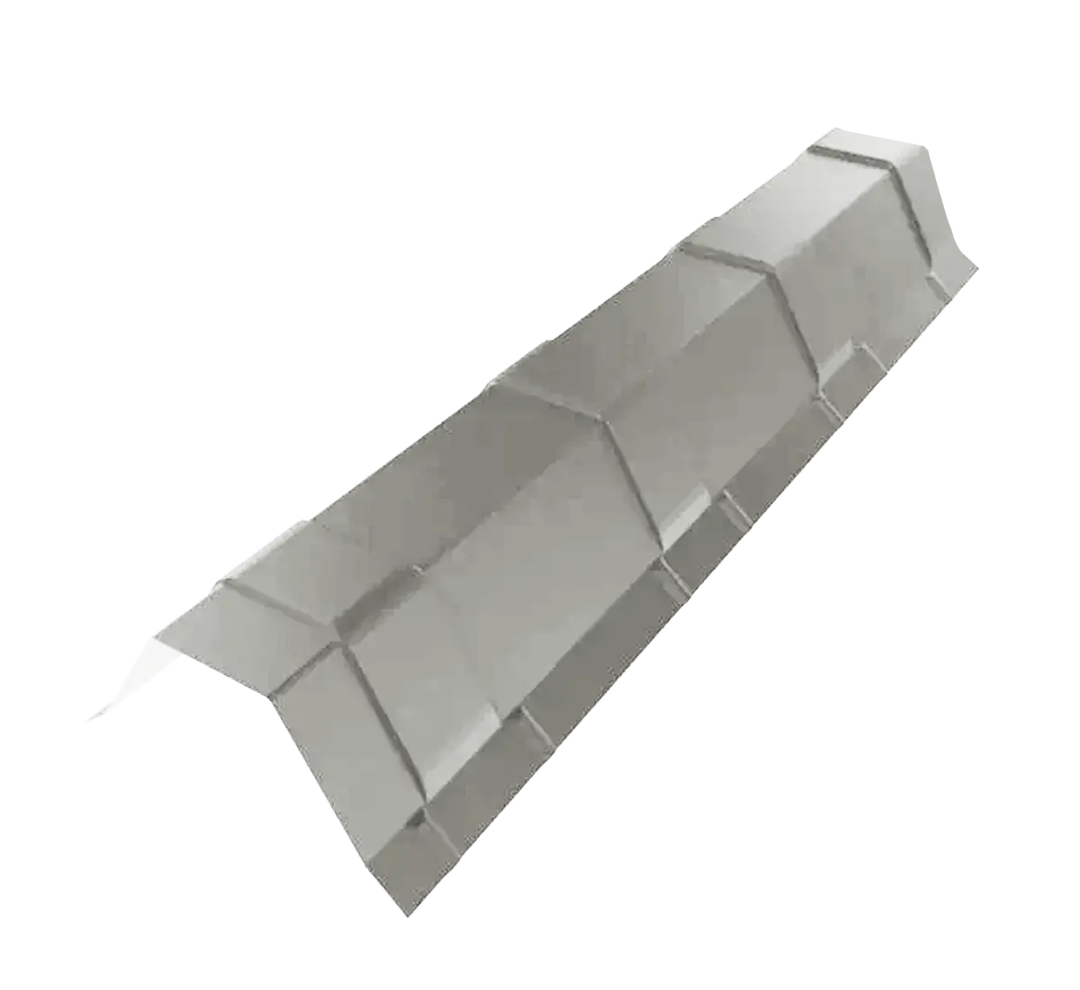 Faitière Bac Acier Gris Clair brillant