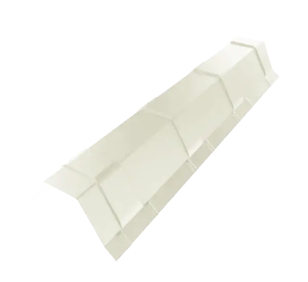 Faitière Bac Acier Blanc brillant - 1
