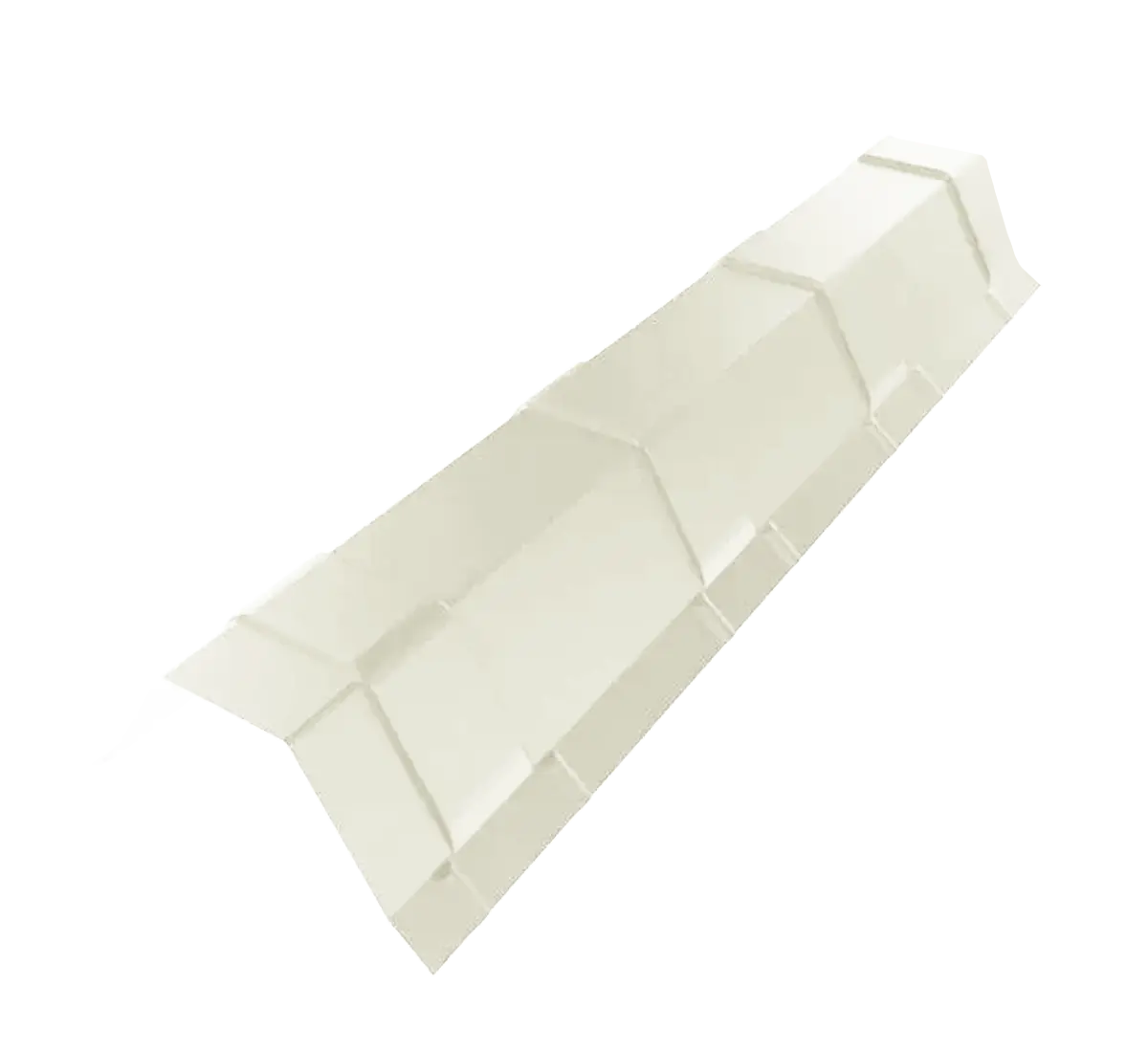 Faitière Bac Acier Blanc brillant