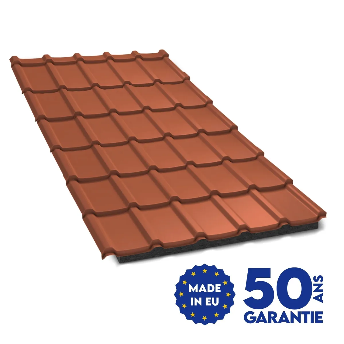Tôle isolée AllanoIso Terre Cuite mat RAL 8004 - 4
