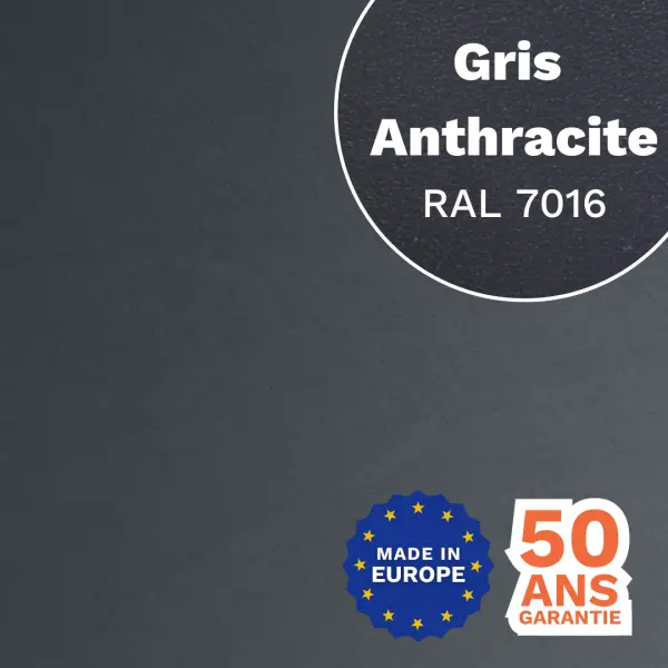 Tôle plane Gris Anthracite mat - 1