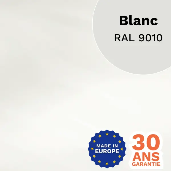 Tôle plane Blanc Brillant - 1