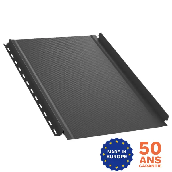 Tôle joint debout semi-ondulée Graphite Mat