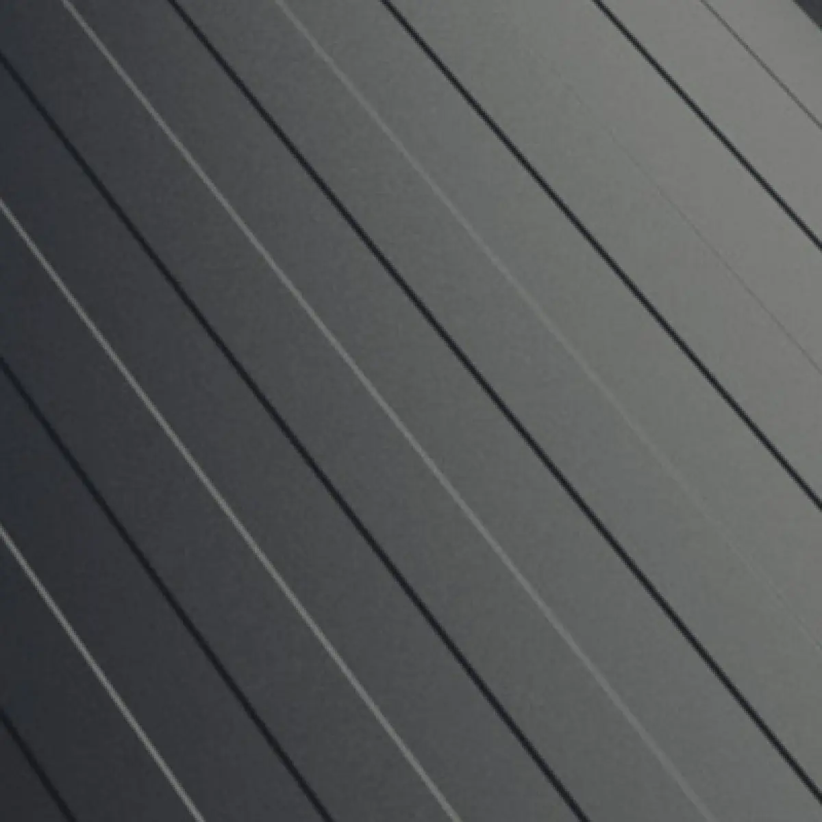 Tôle joint debout ondulée Gris Anthracite Mat