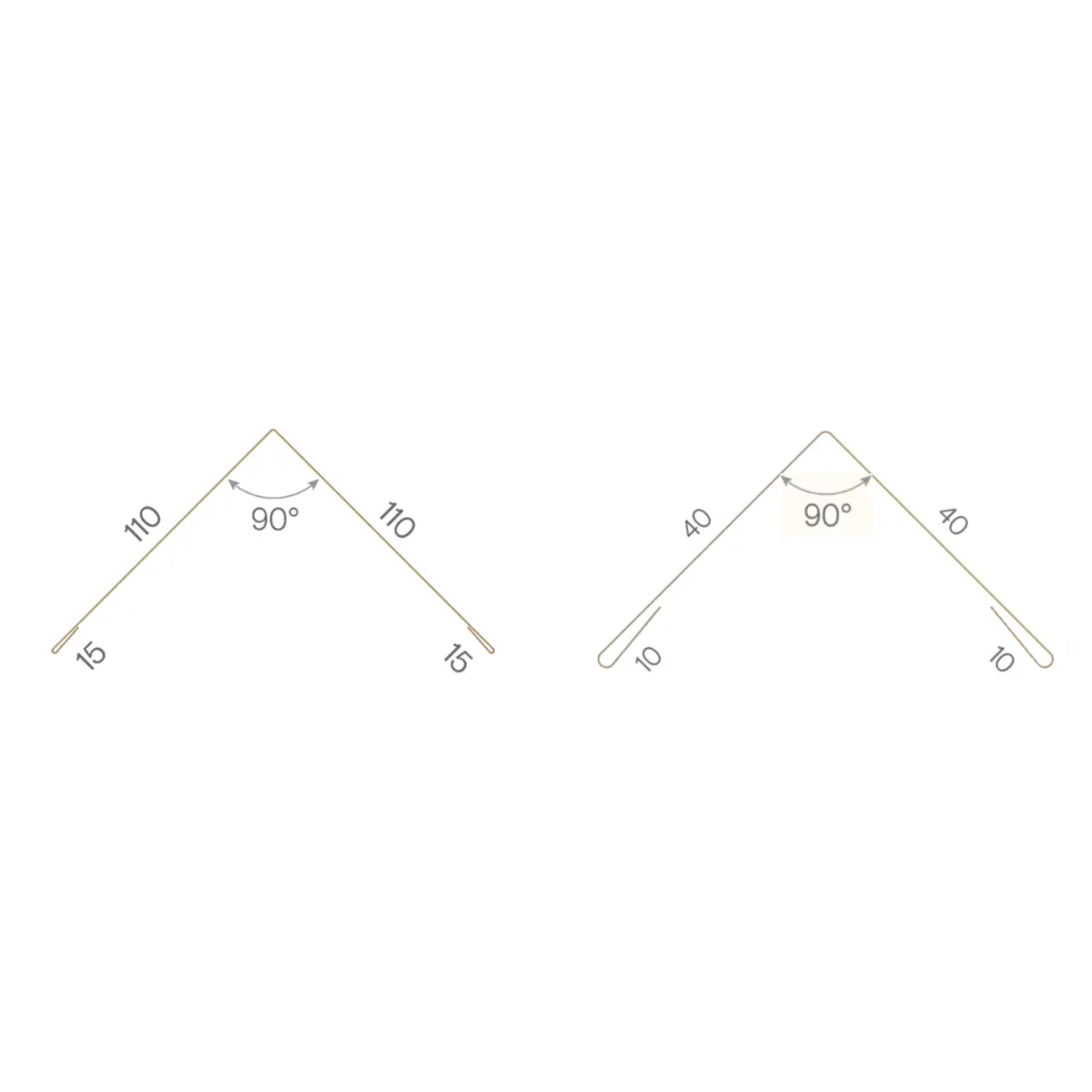 Cornière d'angle Blanc Brillant
