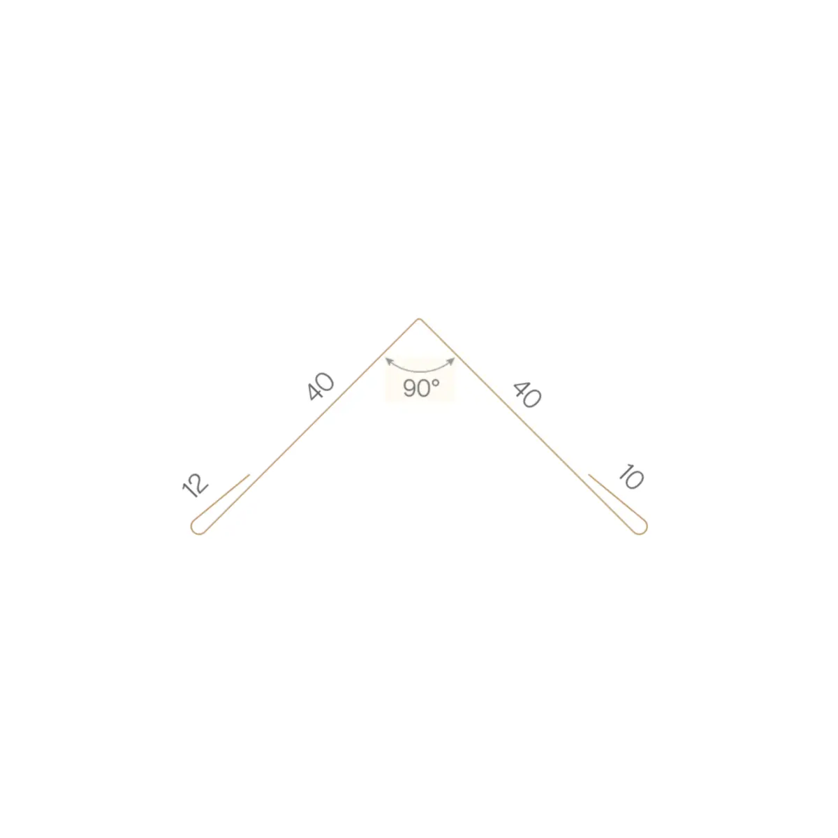 Profil d'angle intérieur Gris Clair Brillant