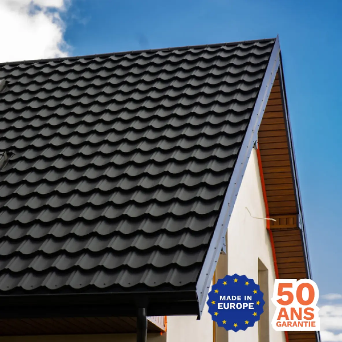 Tôle modulaire ondulée imitation tuile Scandinavia