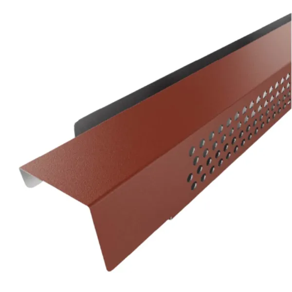 Profil de ventilation pour faîtage joint debout Rouge Mat