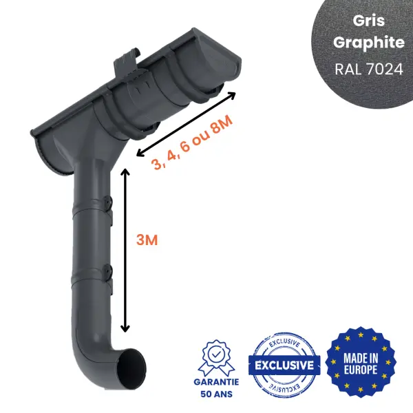 struga Gris graphite