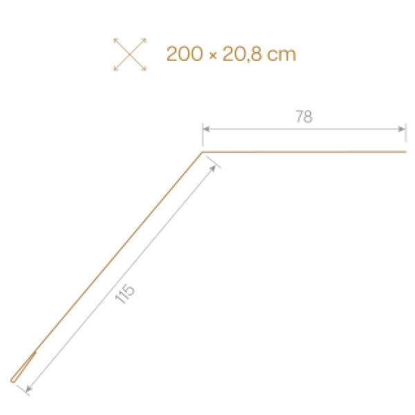 Tôle de gouttière Gris Graphite - 2