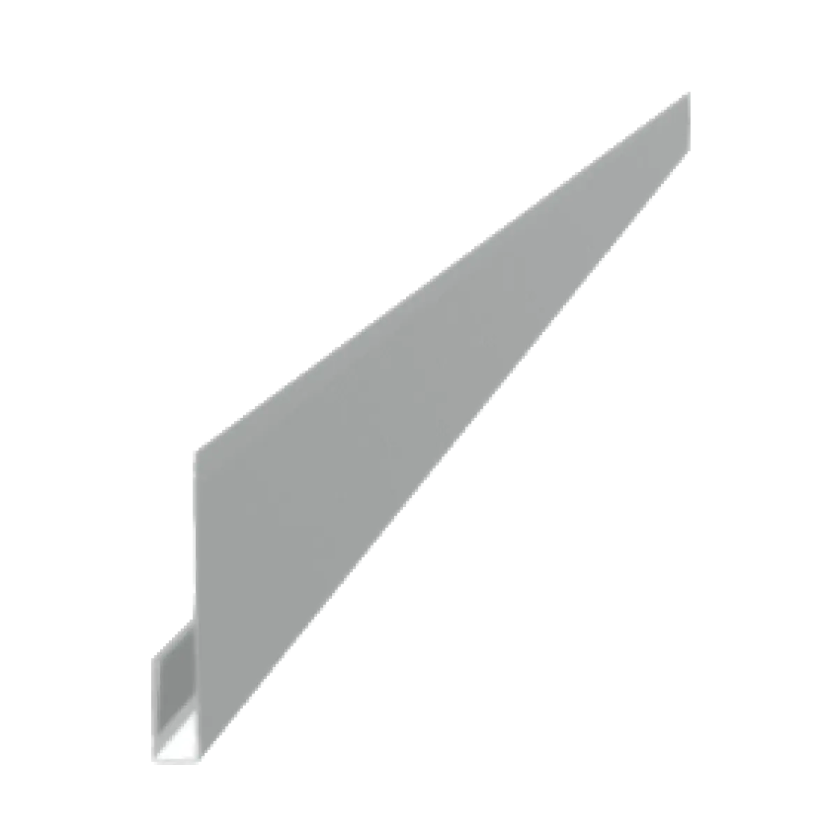 Profil d'angle J-Type pour tole de bardage Plano Aluminium Blanc Brillant