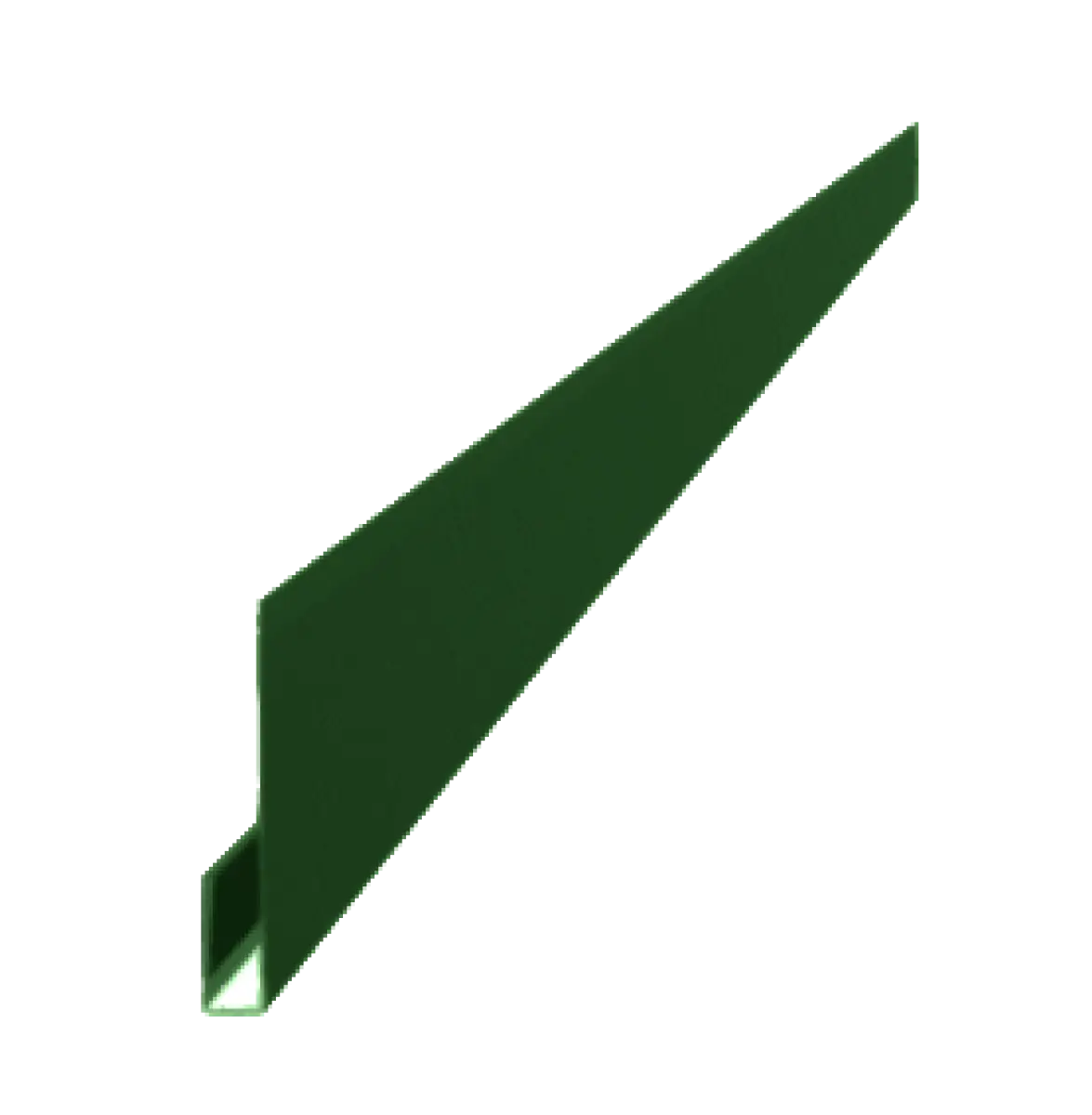 Profil d'angle J-Type pour tole de bardage Plano Vert Oxyde Mat