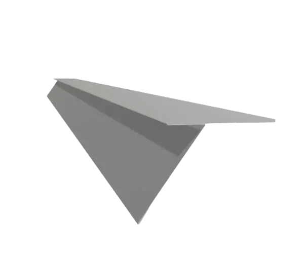 Tôle de gouttière pour toiture joint debout Gris Clair brillant - 2