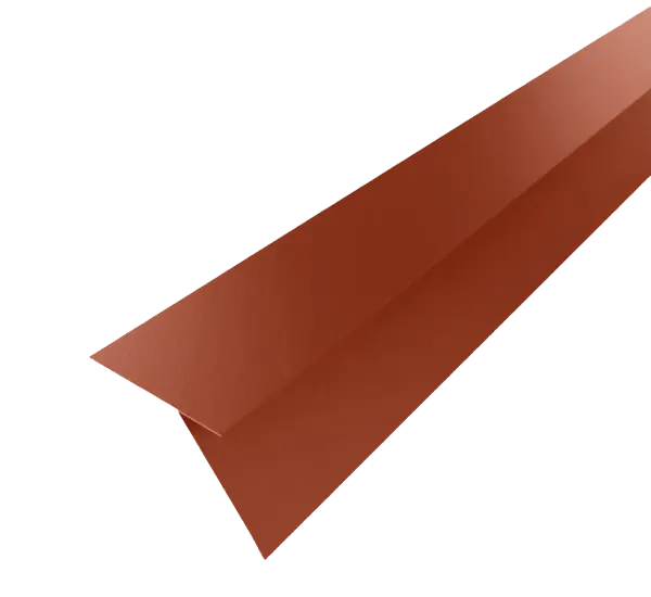 Tôle de gouttière pour toiture joint debout Terre Cuite mat - 1